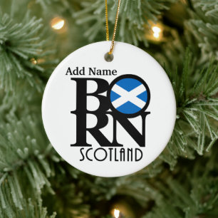 BORN Scotland Customizable Ornament