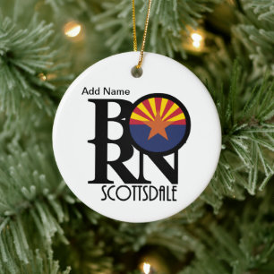BORN Scottsdale Arizona Ceramic Ornament