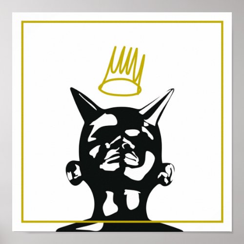 born sinner minimal album cover poster