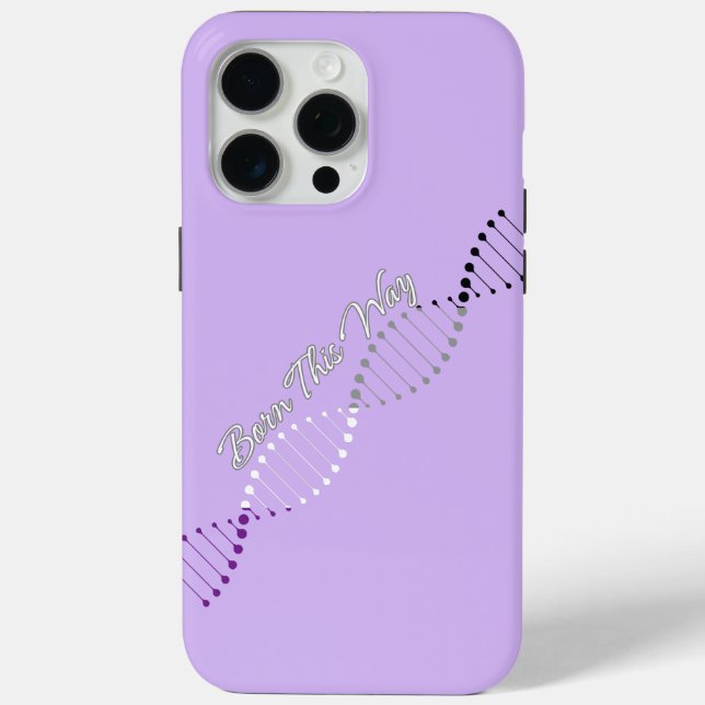 Born This Way ACE - Asexual Pride DNA  Case-Mate iPhone Case (Back)