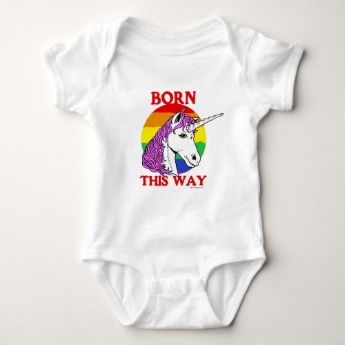 Born this way baby bodysuit