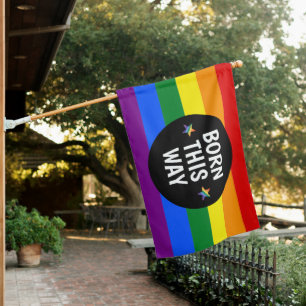 Born this way Pride House Flag
