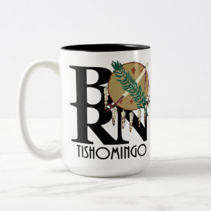 BORN Tishomingo Oklahoma 15oz Two-Tone Coffee Mug