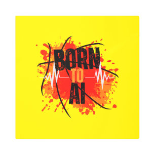 Born To AI Metal Print