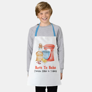 Born To Bake All-Over Print Children's Apron