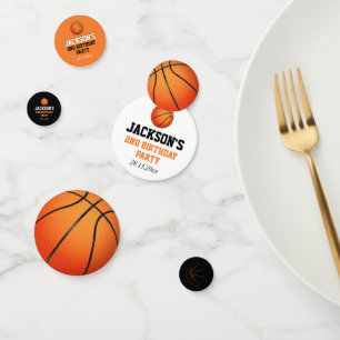 Born To Ball Basketball Themed Birthday Confetti