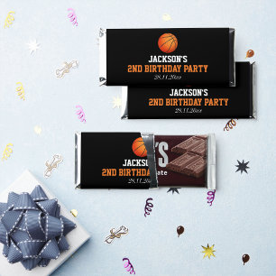 Born To Ball Basketball Themed Birthday Hershey Bar Favors