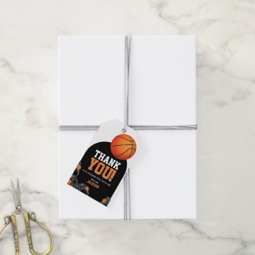 Born To Ball Basketball Themed Party Gift Tag