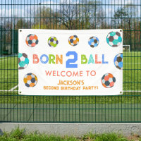 Born to Ball Soccer Birthday Party Welcome