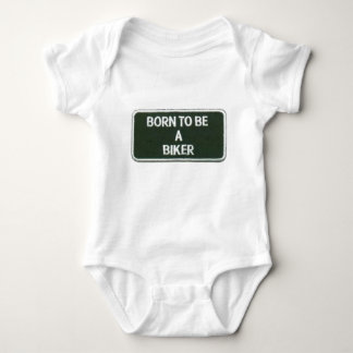 born to be a biker baby bodysuit