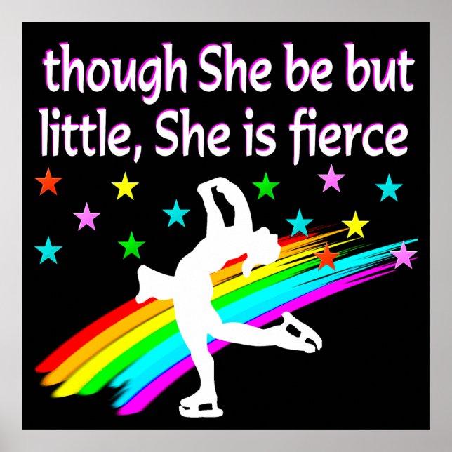 BORN TO BE A FIGURE SKATING CHAMPION POSTER (Front)