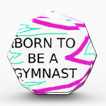 Born to be a Gymnast Acrylic Award<br><div class="desc">Born to be a gymnast collection. Choose from t-shirts,  pillows,  hats,  mugs and so much more! Makes a great gift for any holiday or just as a special surprise for your favorite gymnast!</div>