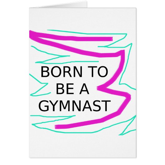 Born to be a Gymnast Cards (Front)