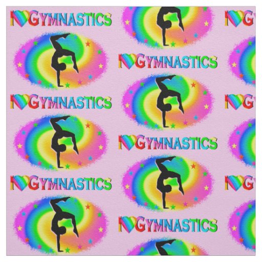 BORN TO BE A GYMNAST CHAMPION FABRIC