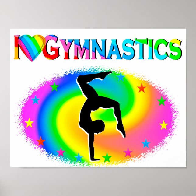 BORN TO BE A GYMNAST CHAMPION POSTER (Front)