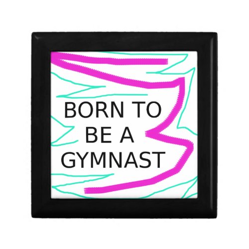 Born to be a Gymnast Keepsake Box