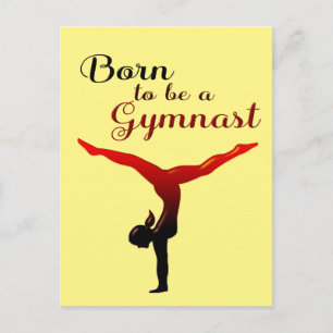 Born to be a Gymnast Postcard