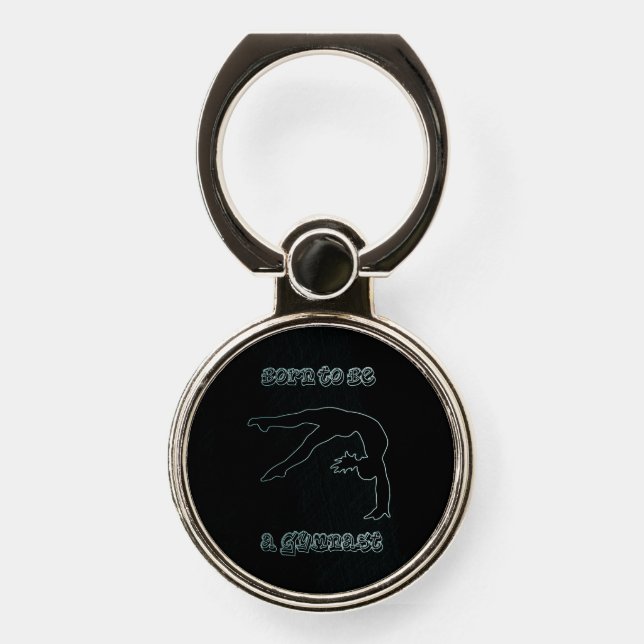 Born to be a Gymnast Sketch Ring Holder (Front)
