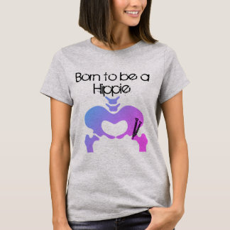 Born to be a Hippie PAO Women's T Shirt Purple Hue