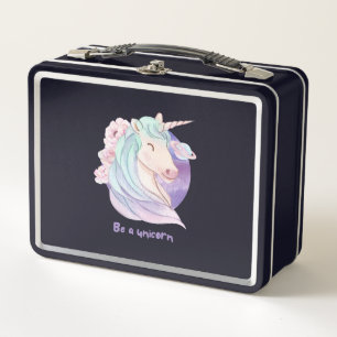 Born to Be a Unicorn Magical Fan Club    Metal Lunch Box