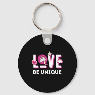 Born to Be a Unicorn Magical Fantasy Animal Keychain