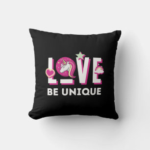 Born to Be a Unicorn Magical Fantasy Animal        Throw Pillow