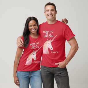 Born to Be a Unicorn Statue Head & Magical Unisex T-Shirt