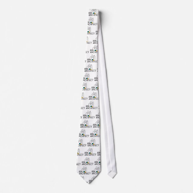 Born to be an Architect Neck Tie (Front)