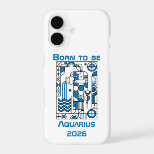Born to be Aquarius iPhone 17 Case