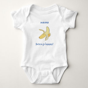Born to be Banana Customizable Baby Bodysuit