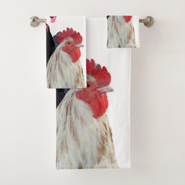 Born To Be Chickens, Bath Towel Set (Insitu)