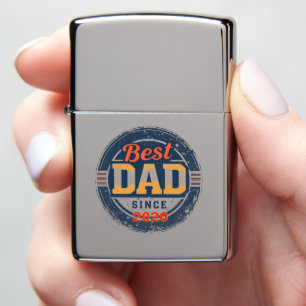 Born to Be Dad – Personalized Year Vintage Zippo L Lighter