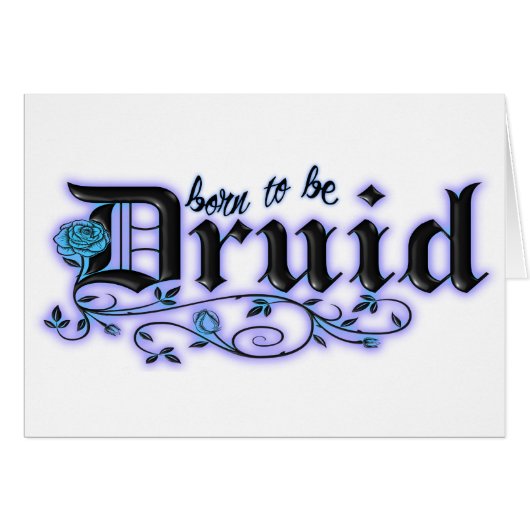 Born to be Druid Cards (Front Horizontal)