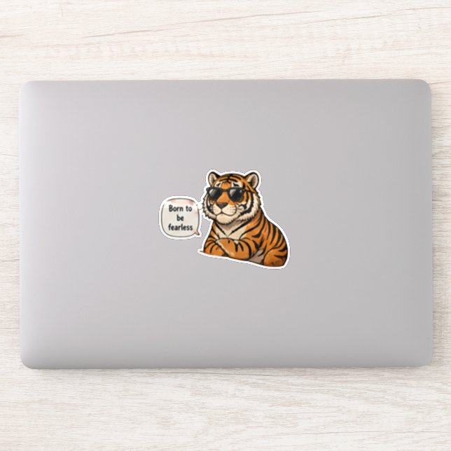 Born To Be Fearless | Inspirational  Sticker (Computer)