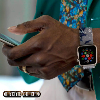 BORN TO BE FREE | Grunge Denim Textured Eagles | Apple Watch Band