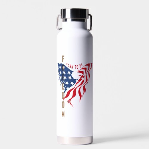 Born To Be Freedom  Water Bottle