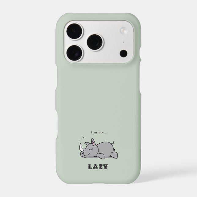Born to be lazy iphone case (Back)