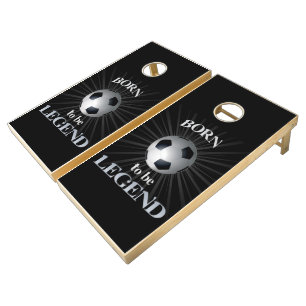 born to be legend cornhole set