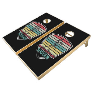 Born to be legend player soccer cornhole set