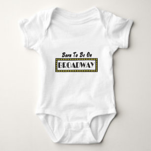 Born to be on Broadway Baby Bodysuit