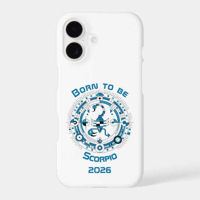 Born to be Scorpio Case-Mate iPhone Case (Back)