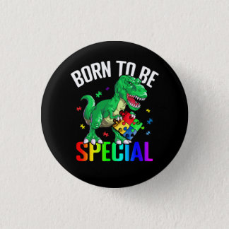 Born To Be Special Trex Puzzle Dino Boys Autism Aw Button
