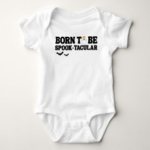 Born To Be Spooktacular Halloween Baby Shower Baby Bodysuit