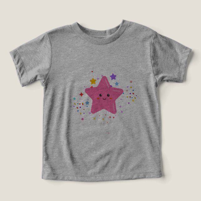 born to be superstar toddler t-shirt (Design Front)