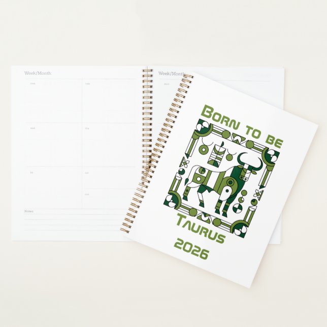Born to be Taurus Planner (Display)