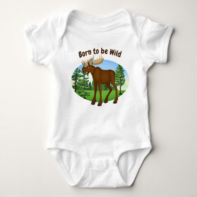 Born to be Wild - Baby Bodysuit (Front)