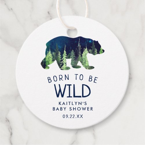 Born To Be Wild Baby Shower Favor Tags