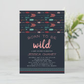 Born to Be Wild | Baby Shower Invitation (Standing Front)