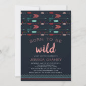 Born to Be Wild | Baby Shower Invitation (Front)