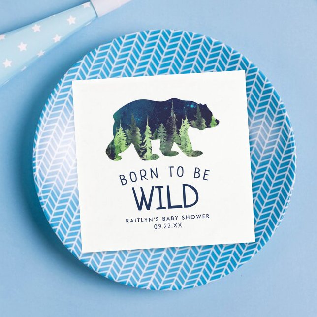Born To Be Wild Baby Shower Napkins (Creator Uploaded)
